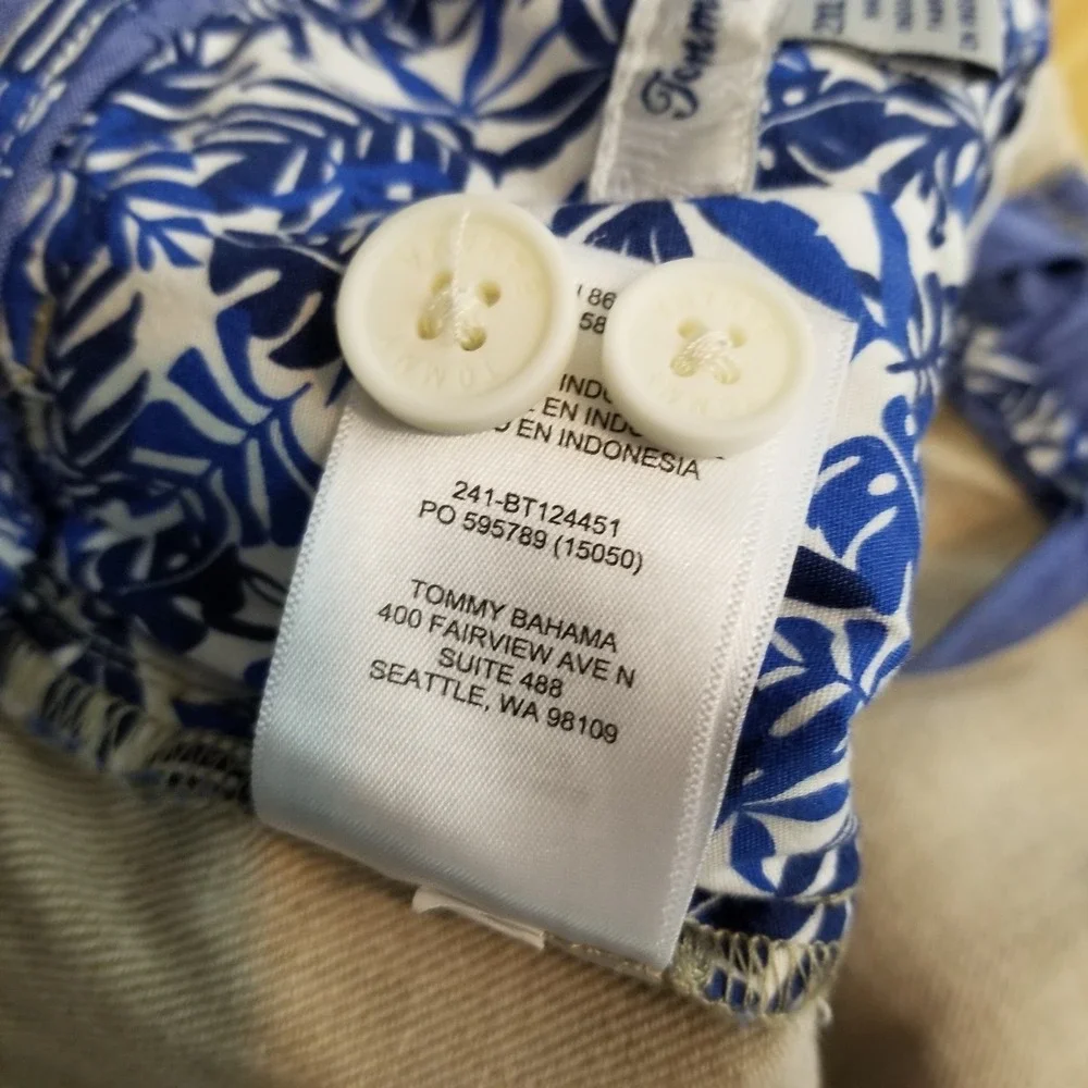 Tommy Bahama Pants Mens 2XLT Linen Cotton Beige Relaxed Beach Trousers Cruise